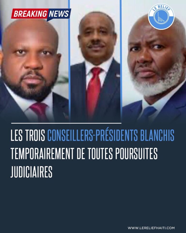 Les trois Conseillers-présidents blanchis temporairement de toutes poursuites judiciaires