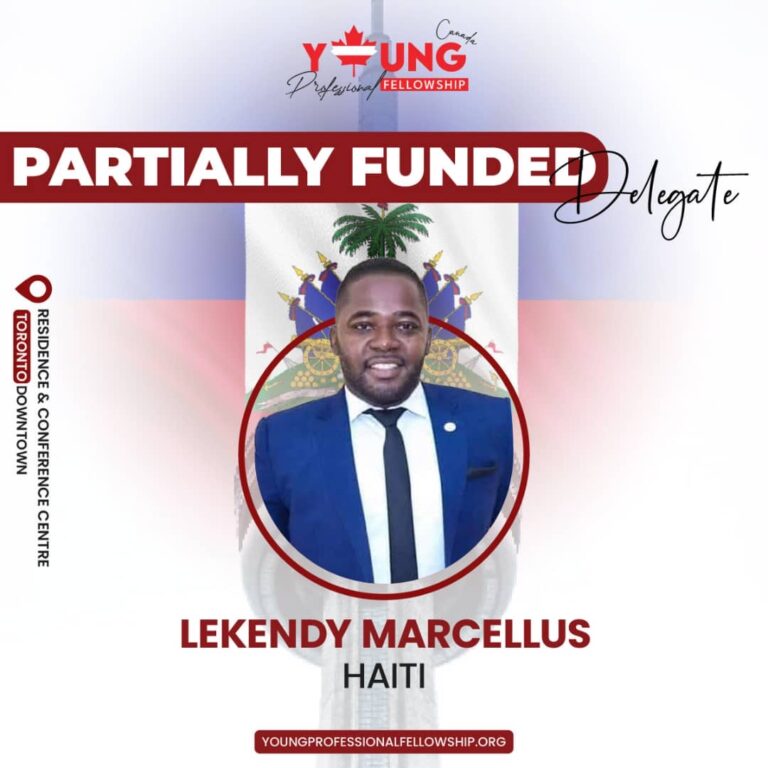 Lekendy Marcellus, sélectionné au Youth Professional Fellowship Canada&rsquo;s 2025