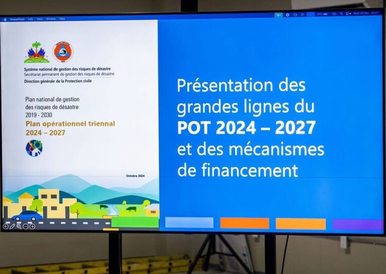 Déroulement de la 1ère réunion trimestrielle du GACI dans le cadre du Programme National de Gestion des Risques et Désastres