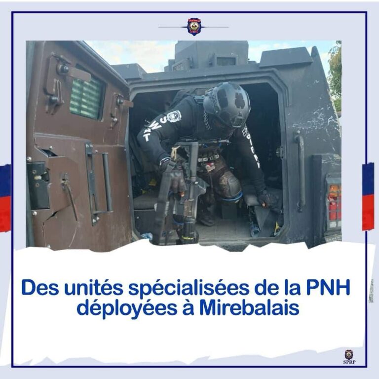 Mirbalais : Renfort de plusieurs unités spécialisées de la PNH