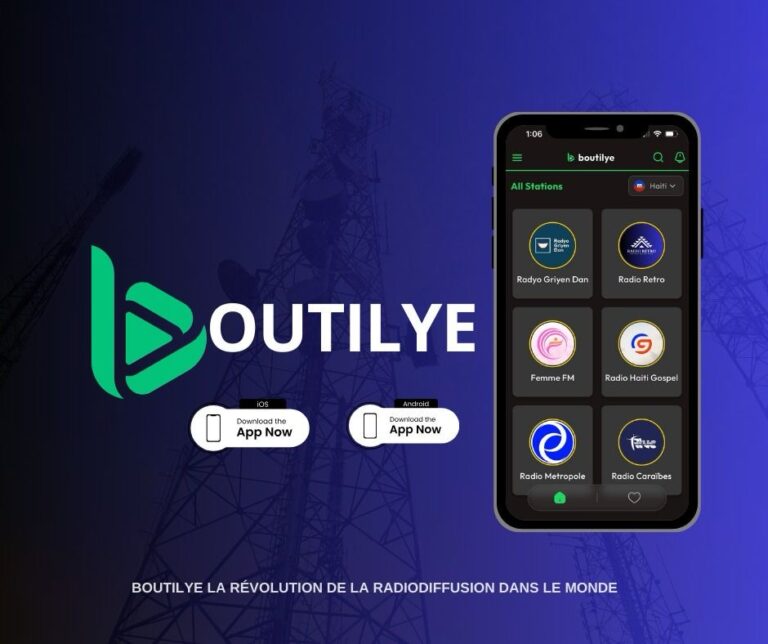 BOUTILYE , une nouvelle application mobile lancée pour innover la radiodiffusion en Haïti