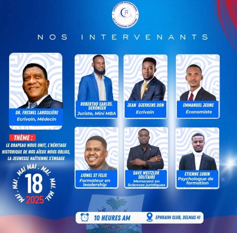 222e du bicolore national : le Consortium International de la Jeunesse Haïtienne (CIJHA) invite les jeunes à une journée de débat