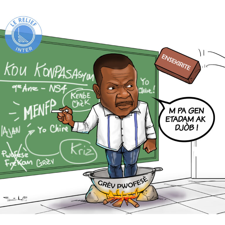 CARICATURE du jour avec Le Relief.  Dessinateur: Francisco SILVA