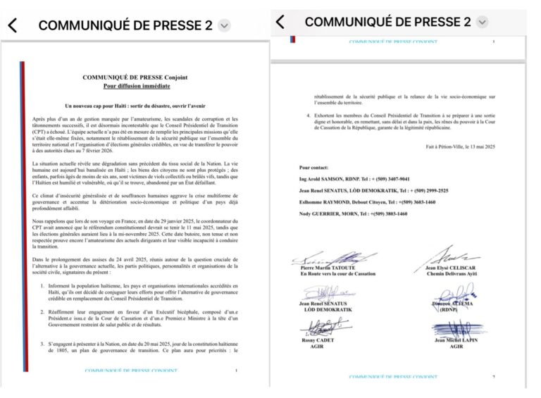 Une trentaine de structures politiques disent constater l’échec du pouvoir en place et offrent une autre alternative au pays