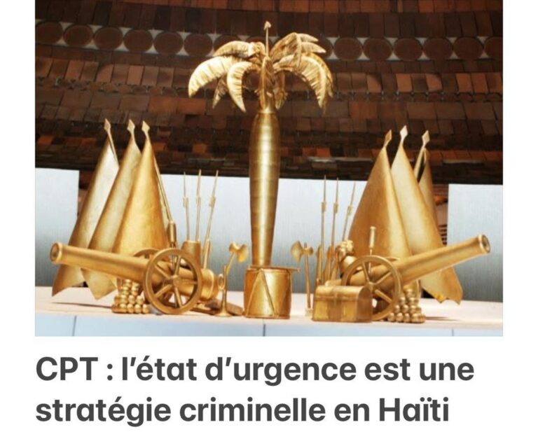 CPT : L’ÉTAT D’URGENCE EST UNE STRATÉGIE CRIMINELLE 