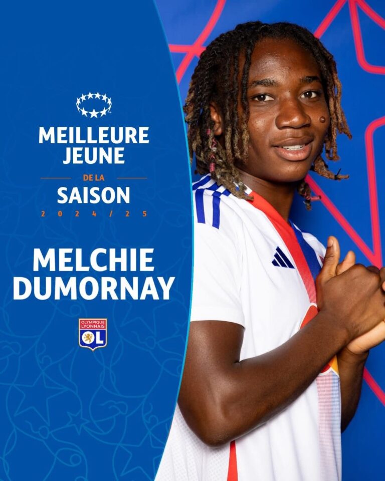 Melchie Dumornay : Meilleure Jeune Joueuse en Ligue des champions féminine