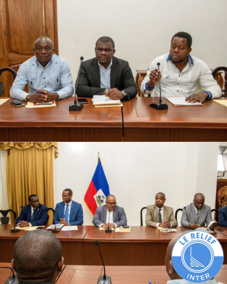 Le conseiller présidentiel Louis Gérald Gilles à l&rsquo;écoute des syndicats du transport