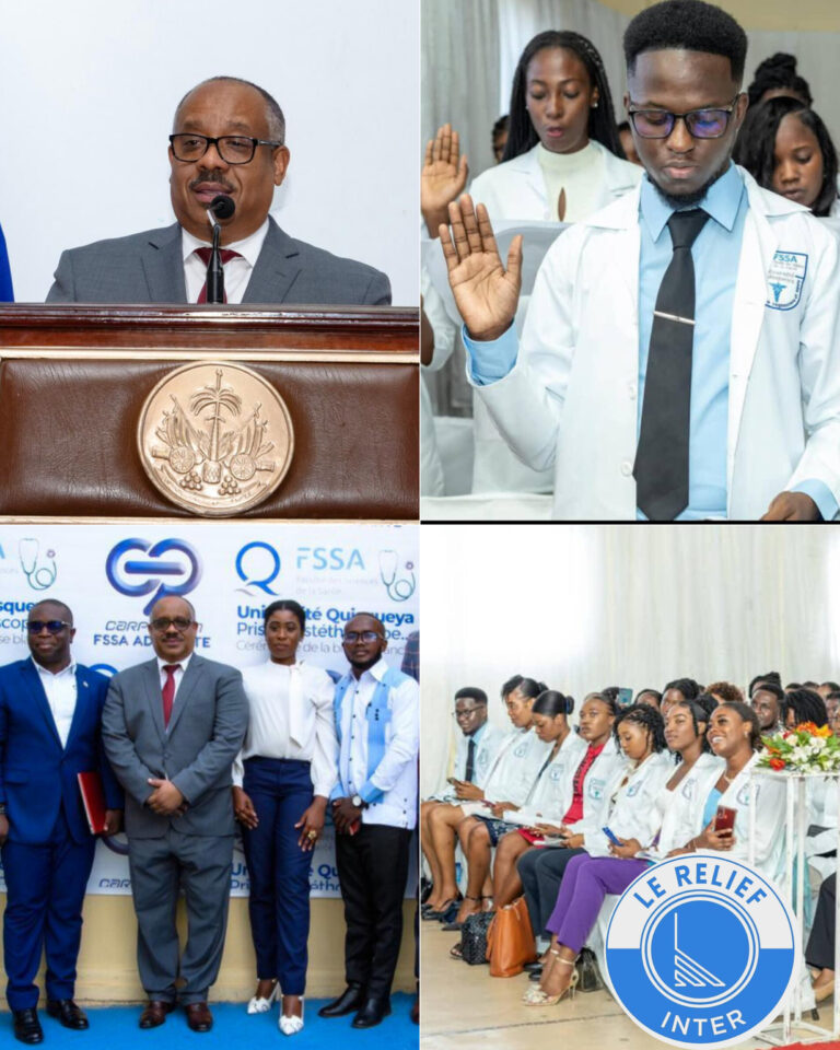 Cérémonie de la blouse blanche par Université Quisqueya, une preuve d’optimisme