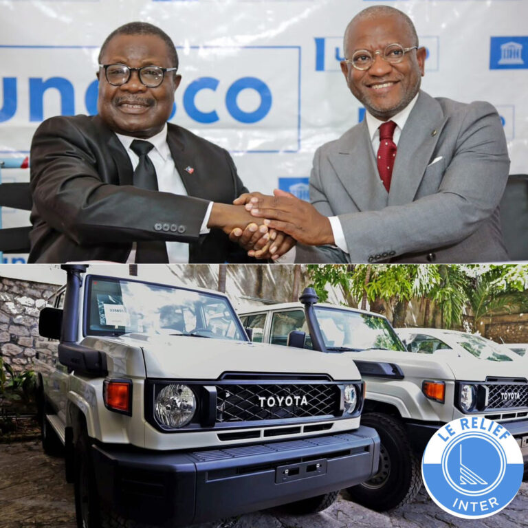 L’UNESCO en Haïti remet 6 véhicules et 10 motocyclettes au MENFP