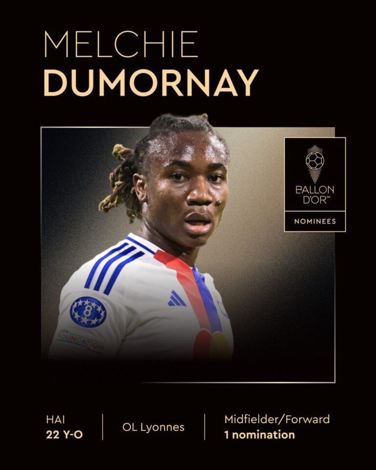 Melchie Dumornay dans le top 30 du Ballon d’Or 2025 : Une page d’histoire pour Haïti