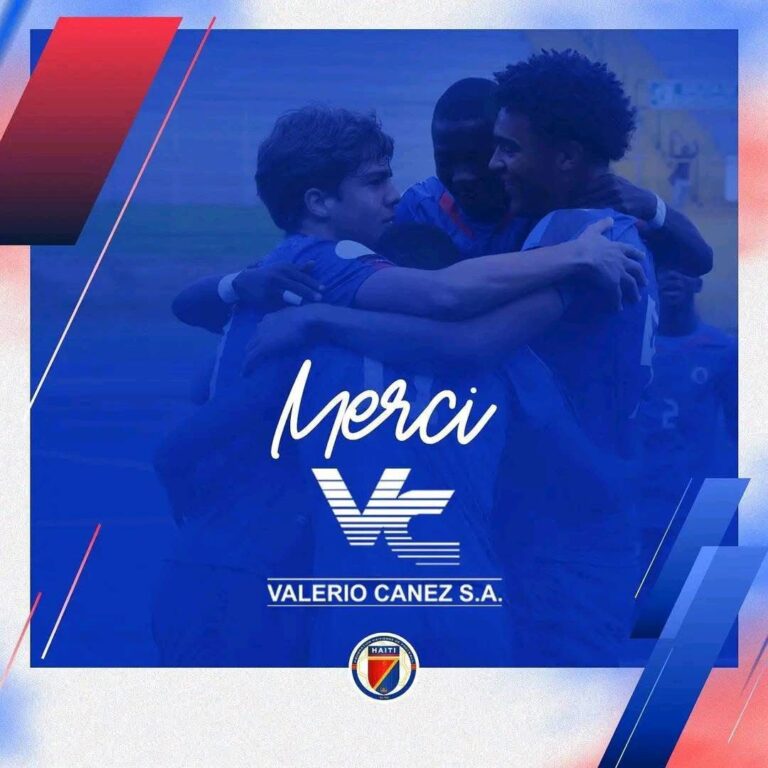 Valerio Canez devient le 3ᵉ sponsor officiel de la sélection haïtienne U17