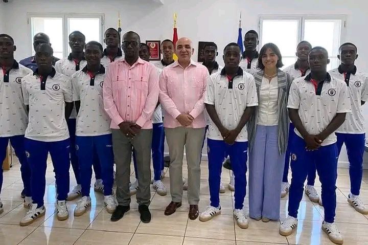 Accueil solennel de la sélection haïtienne U17 à l’Ambassade d’Espagne en Haïti