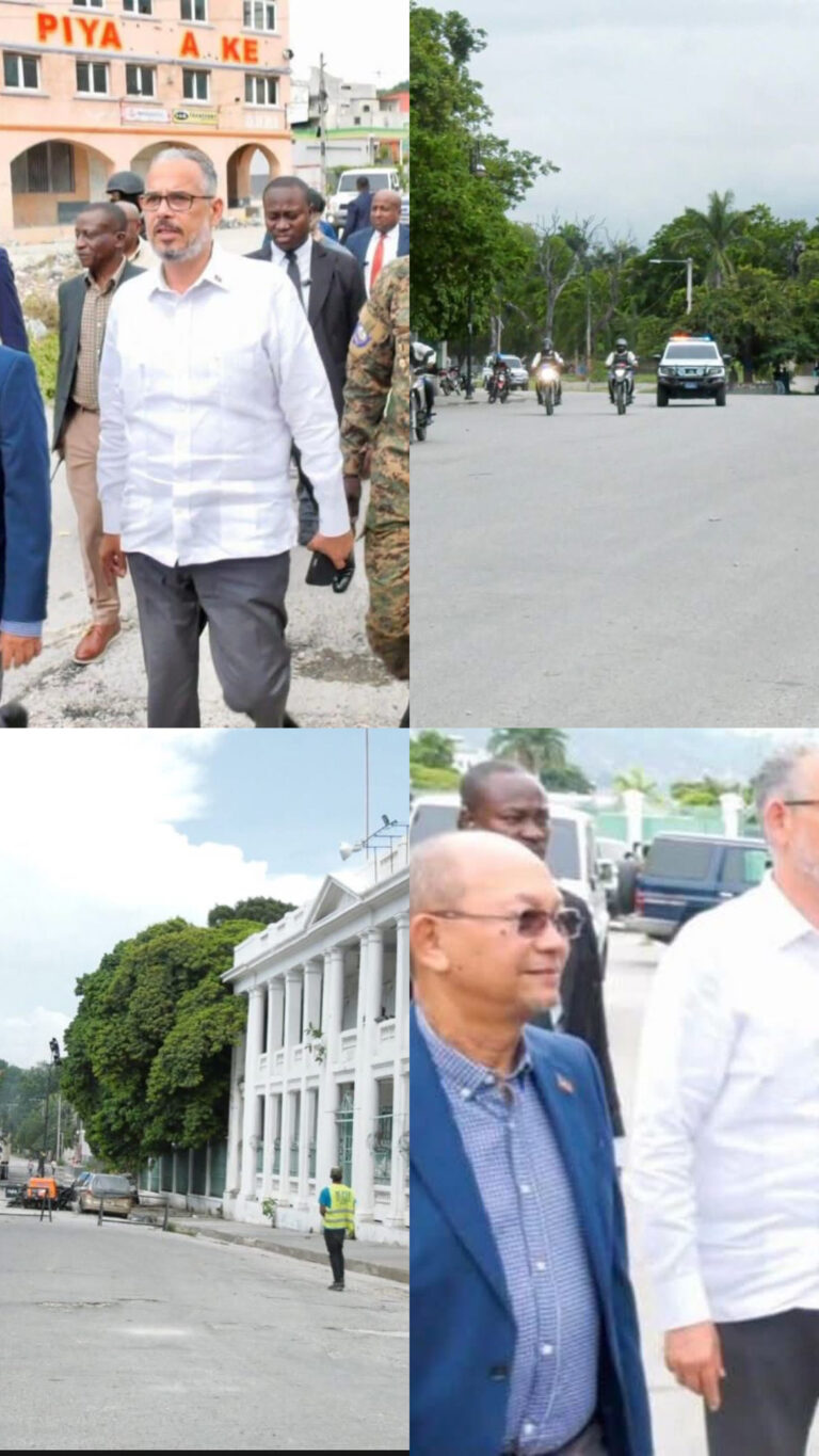 Haïti : des rues du centre-ville de Port-au-Prince revoient les visages des autorités