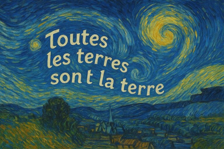 TOUTES LES TERRES SONT LA TERRE