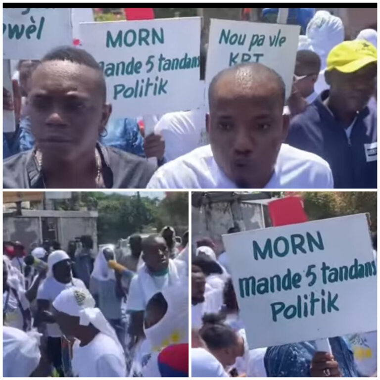 MORN manifeste pour réclamer le départ du CPT