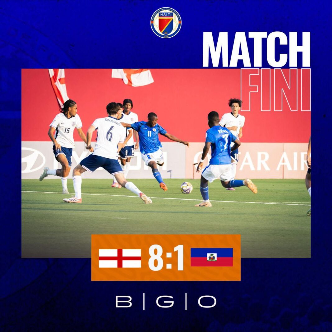 Coupe du Monde U-17 : L’Angleterre humilie Haïti (8-1), les Petits Grenadiers quittent la compétition