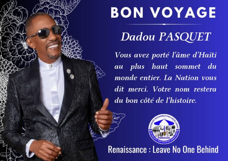 COMMUNIQUÉ D’HOMMAGE DU DIRECTOIRE EXÉCUTIF NATIONAL (BEN) DU PARTI POLITIQUE