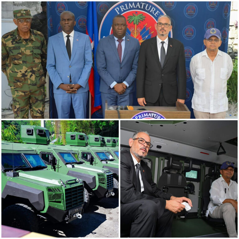 Haïti : Sept blindés remis aux Forces Armées pour renforcer la sécurité nationale