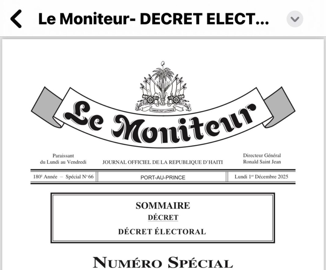 DÉCRET ÉLECTORAL DE 2025 : LES ZONES D’OMBRE D’UN TEXTE FONDATEUR CONTESTABLE