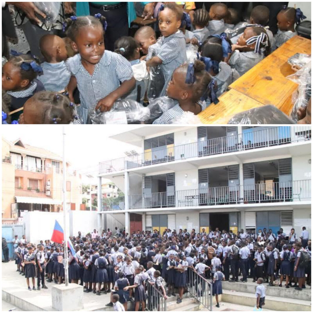 Environ 1 405 élèves de l’école nationale République du Guatemala reçoivent des kits du MENFP