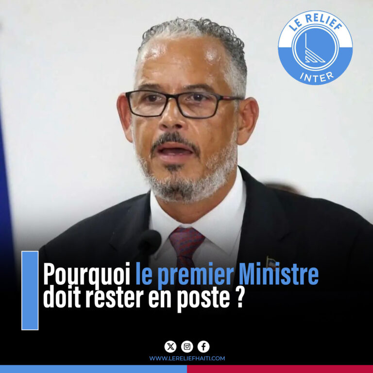 Pourquoi le premier Ministre doit rester en poste ?