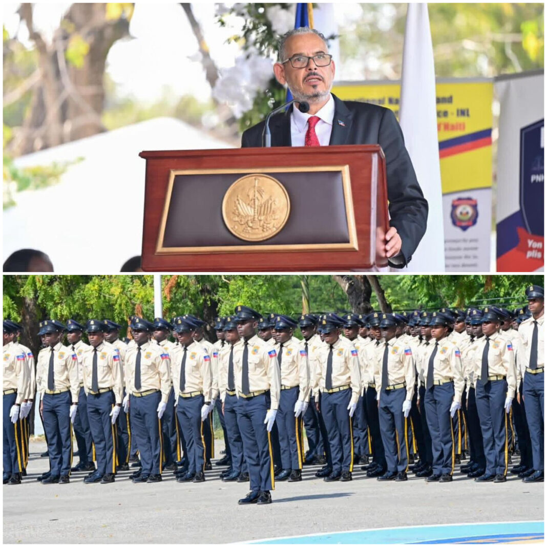 « L’État assume pleinement sa mission en matière de sécurité », propos du Premier ministre lors de la graduation de 877 nouveaux policiers
