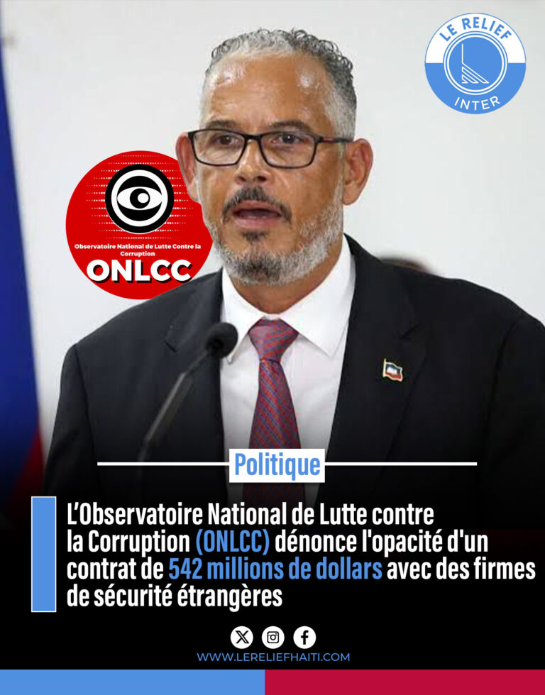 L’Observatoire National de Lutte contre la Corruption (ONLCC) dénonce l&rsquo;opacité d&rsquo;un contrat de 542 millions de dollars avec des firmes de sécurité étrangères