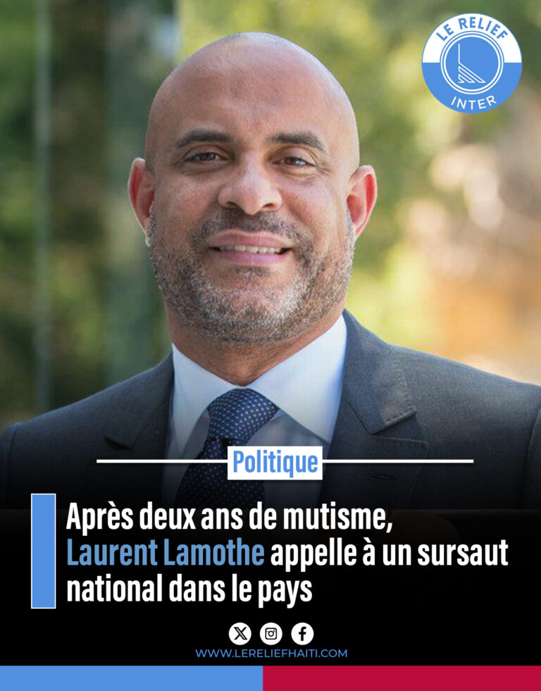 Après deux ans de mutisme, Laurent Lamothe appelle à un sursaut national